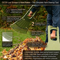 Pick-Up Claws™ Leaf Scoops – Ergonomic Lawn Cleanup Tool  Made in USA