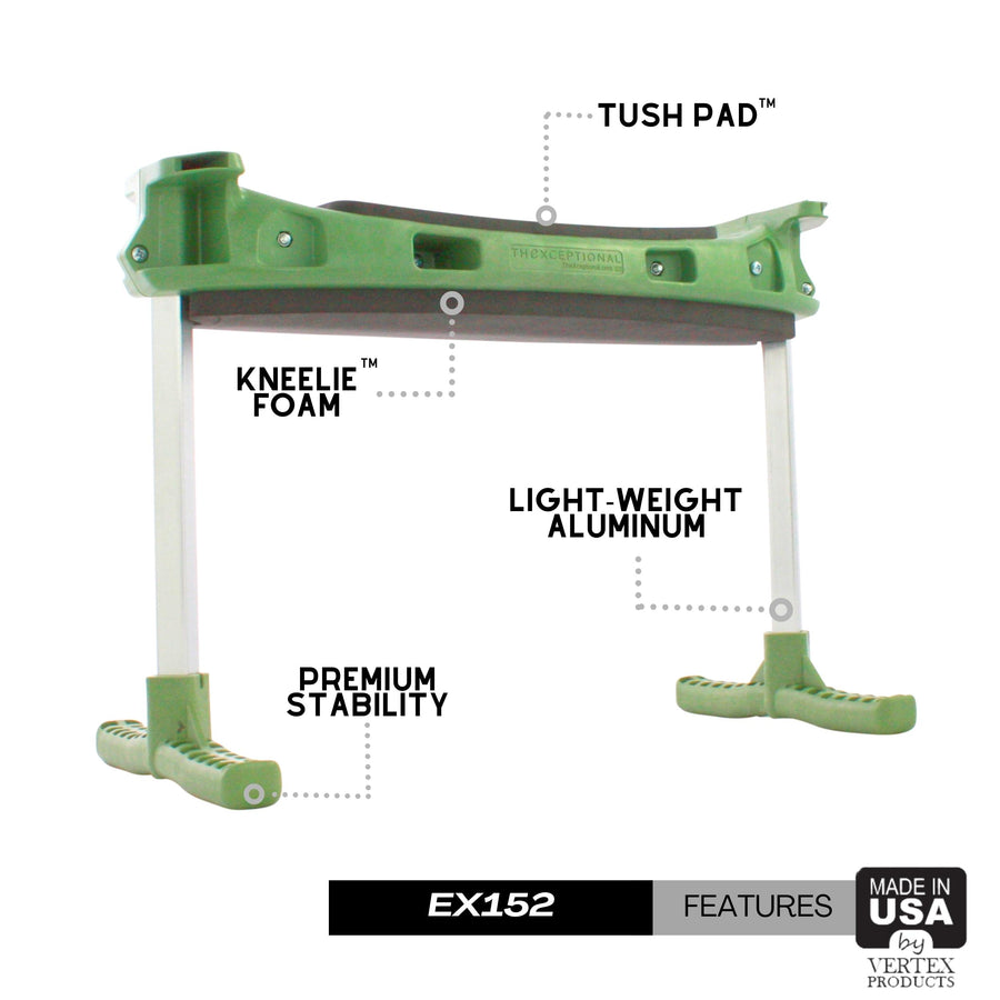 Kneelie™ Seat with Tush Pad & Tool Toter™ Bucket